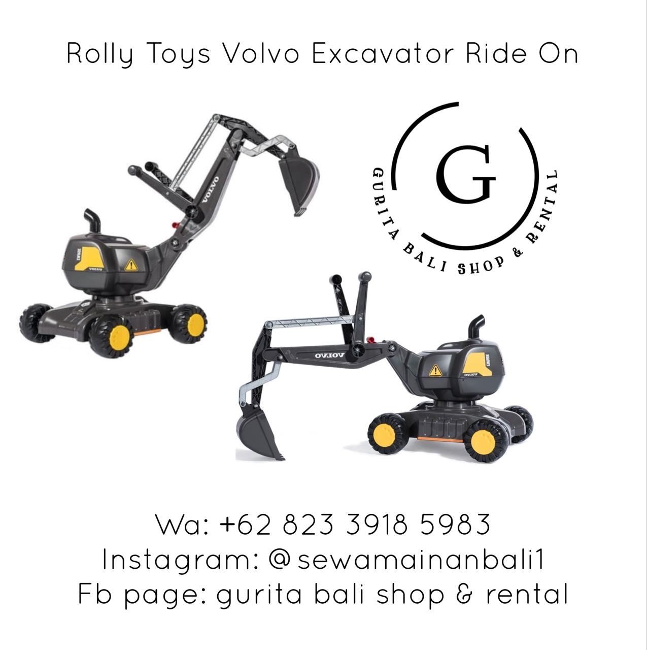 ROLLY TOYS VOLVO EXCAVATOR RIDE ON