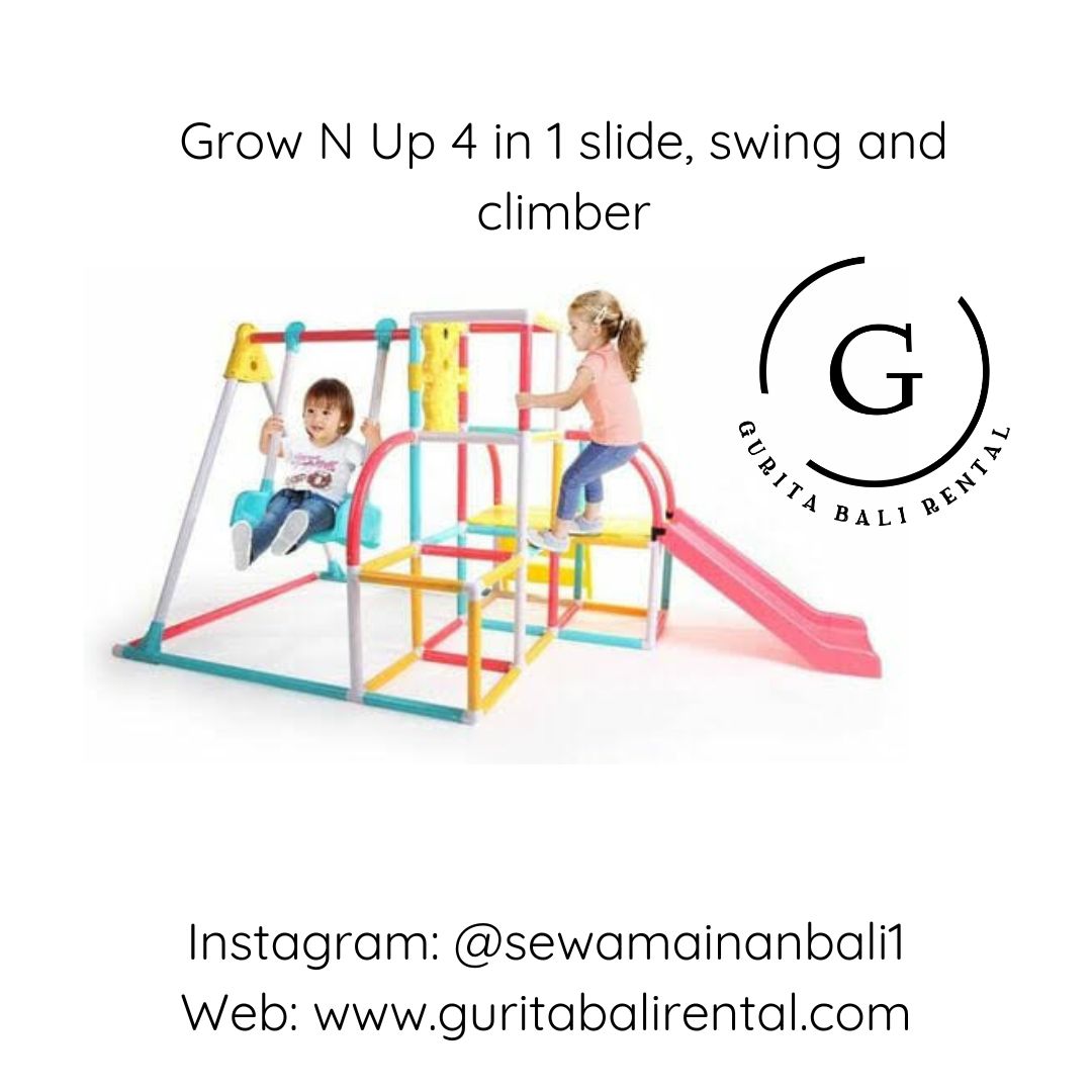 GROW N UP 4 IN 1 SLIDE ,SWING & CLIMBER