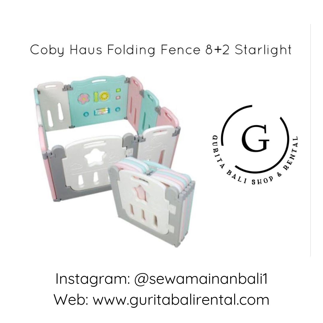 COBY HAUS FOLDING FENCE 8+2 STARLIGHT 1
