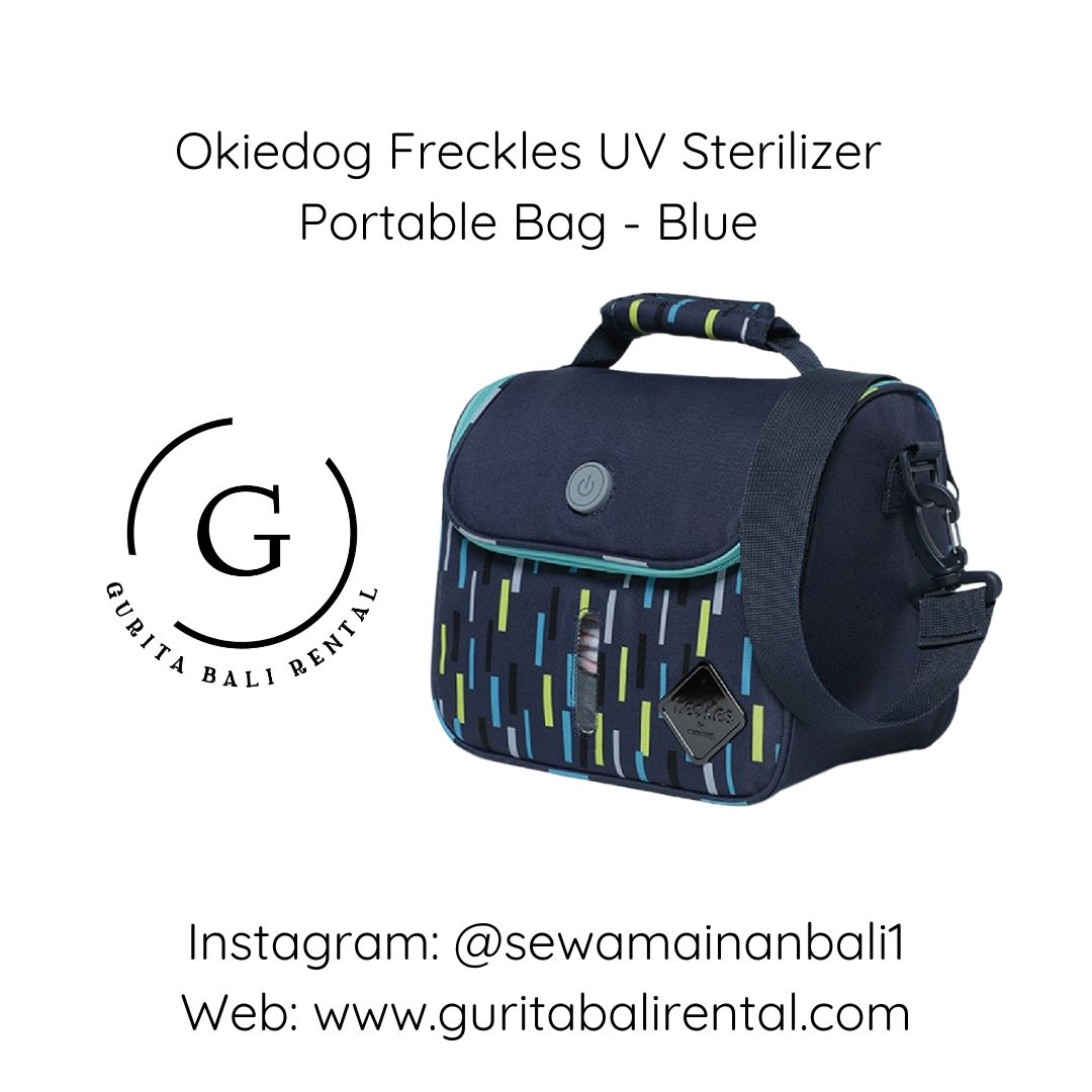 OKIEDOG FRECKLES UV STERILLIZER PORTABLE BAG BLUE