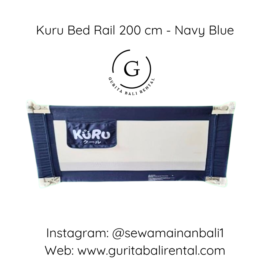 KURU BED RAIL 200CM - NAVY BLUE (E)