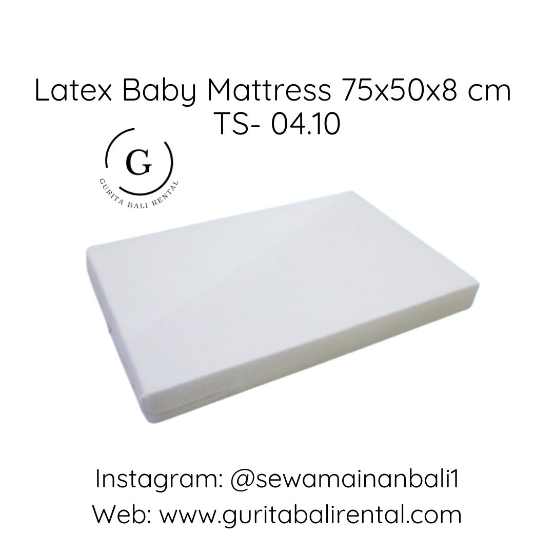 LATEX BABY MATTRESS 75X50X8 CM  TS.04.10