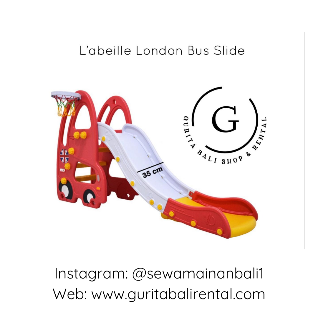 L'ABEILLE LONDON BUS SLIDE RED (B)