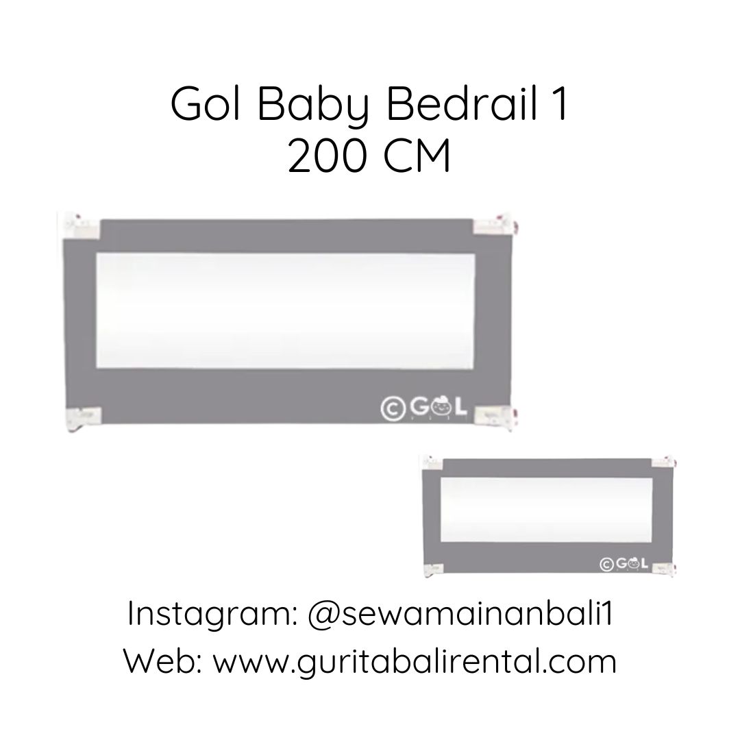 GOL BED RAIL 200CM  GREY 1