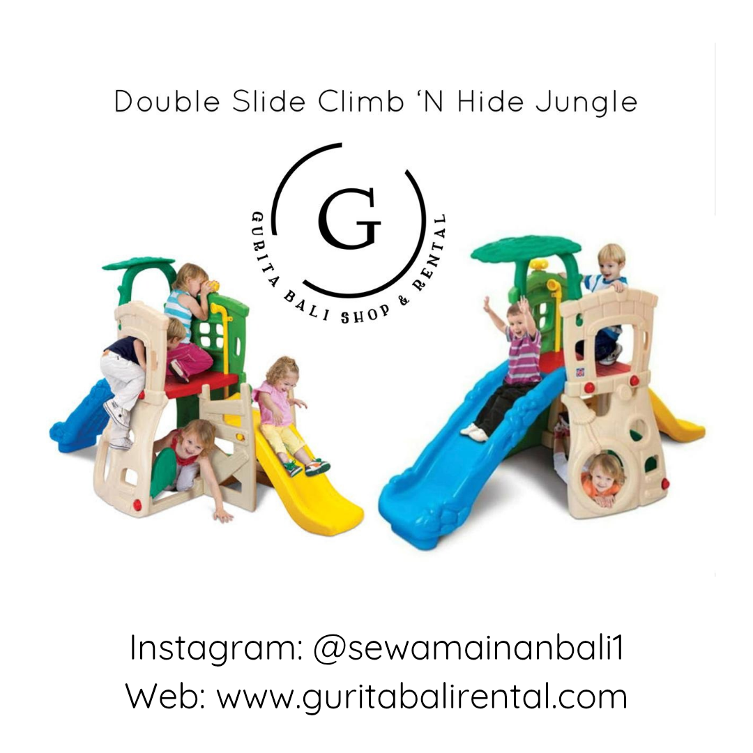 DOUBLE SLIDE CLIMB 'N HIDE JUNGLE