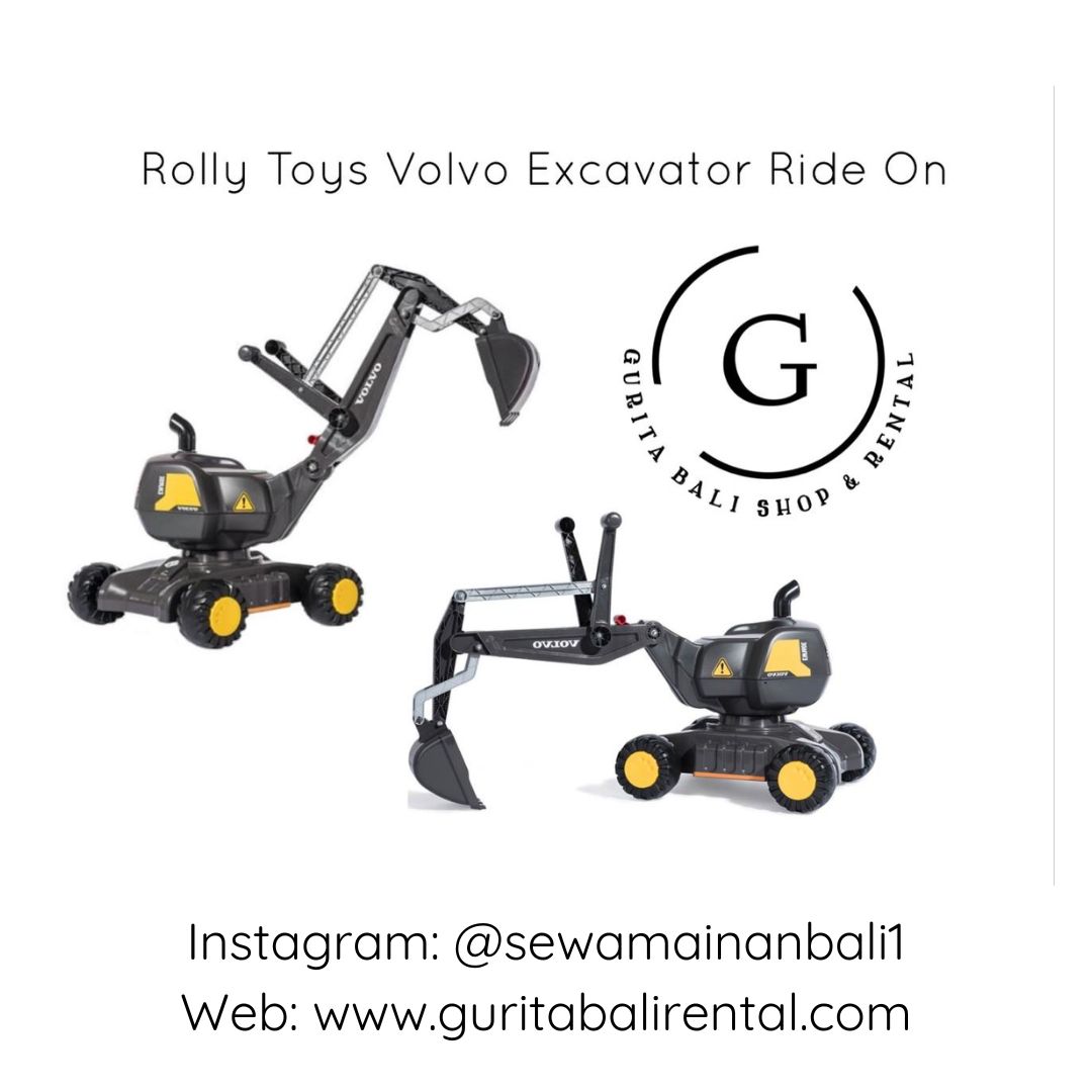ROLLY TOYS VOLVO EXCAVATOR RIDE ON