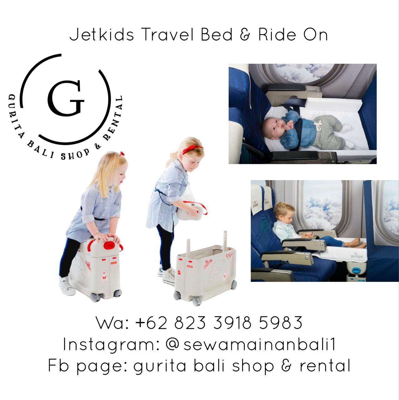 JETKIDS TRAVEL BED & RIDE ON